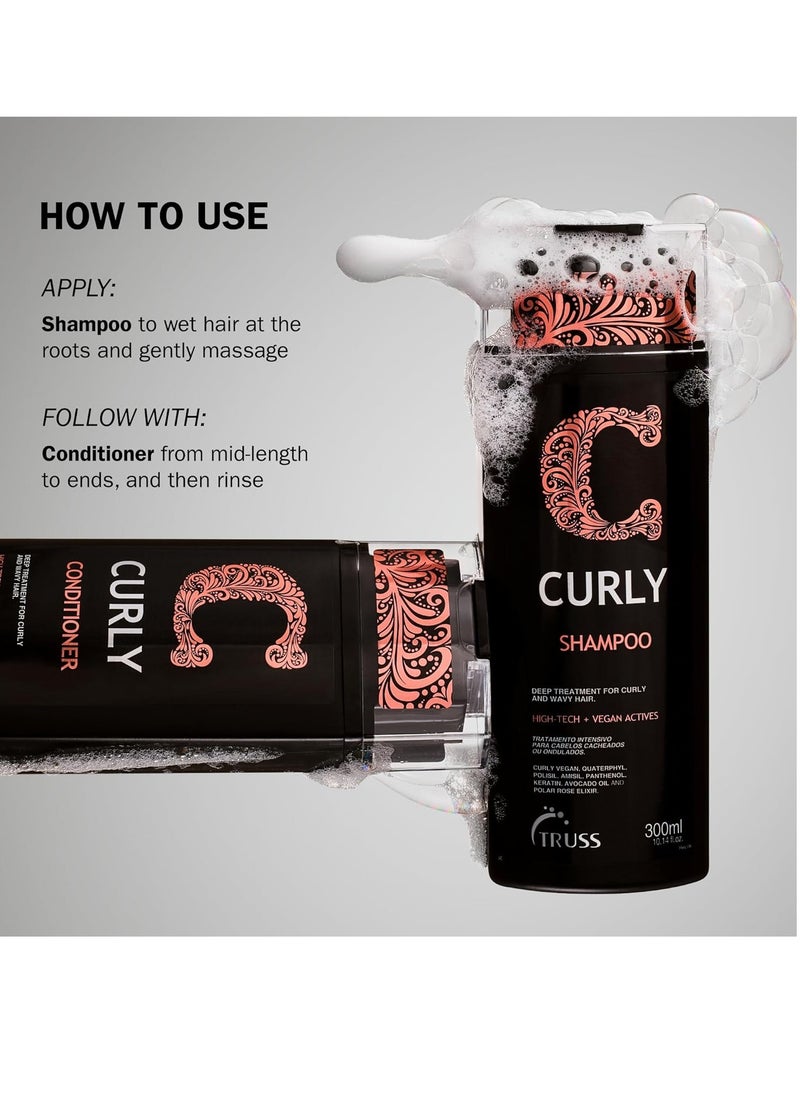 Truss Keratin Repair Conditioner, 300ml, Unisex, Intensive Repair for Damaged Curlsc