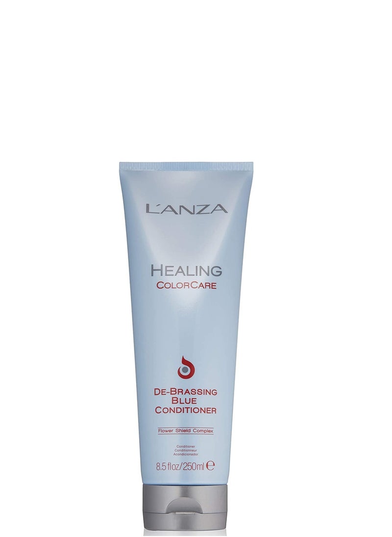 L'ANZA Healing ColorCare Ultra De-Brassing Professional Blue Conditioner, Color Toning Haircare to Eliminate Unwanted Brassiness, Sulfate-free Formula