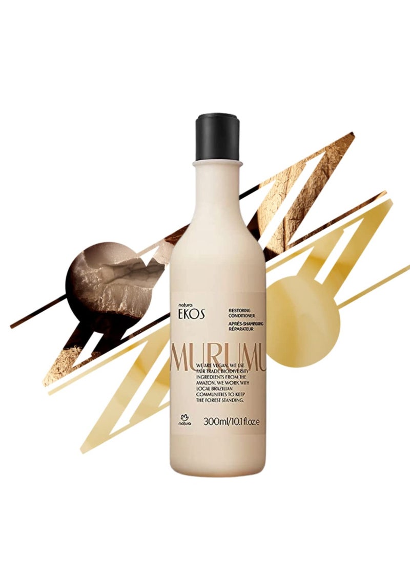 natura - Ekos Murumuru Restoring Conditioner - Anti-Damage - Hair Detangler & Moisturizer - Combat Dryness - Vegan Hair Care - Brazilian Beauty Secrets - Personal & Self Care - 10.1 fl oz (300ml)