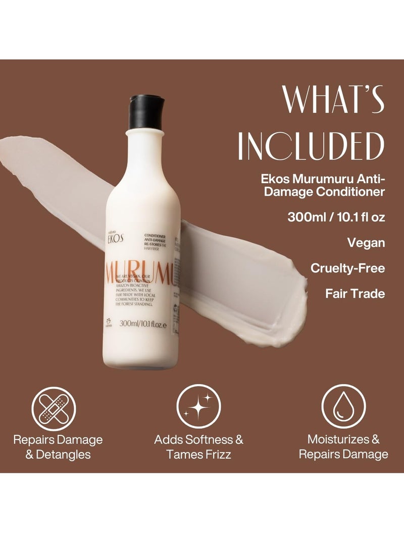 natura - Ekos Murumuru Restoring Conditioner - Anti-Damage - Hair Detangler & Moisturizer - Combat Dryness - Vegan Hair Care - Brazilian Beauty Secrets - Personal & Self Care - 10.1 fl oz (300ml)