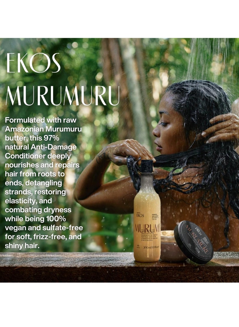natura - Ekos Murumuru Restoring Conditioner - Anti-Damage - Hair Detangler & Moisturizer - Combat Dryness - Vegan Hair Care - Brazilian Beauty Secrets - Personal & Self Care - 10.1 fl oz (300ml)