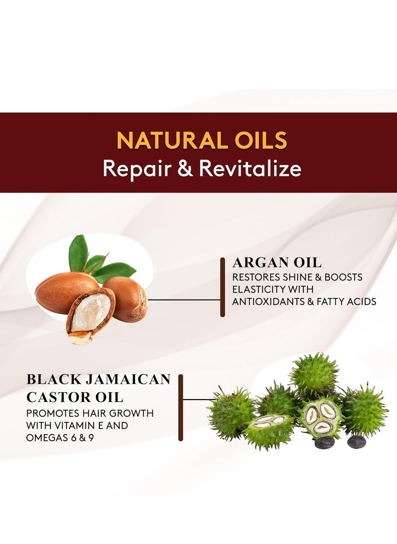 OKAY Black Jamaican Castor Oil Leave In Conditioner - Hair Moisturizer for Women and Men, Natural Hair Product for Hair Growth, Curly Hair Grease for Smooth, Moisturized Hair - 8 oz (Pack of 1)