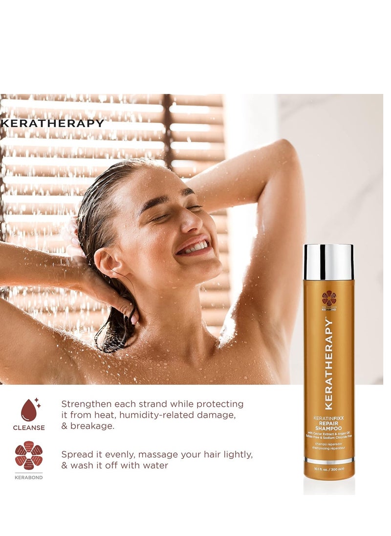 KERATHERAPY Keratin Infused KeratinFIXX 20-in-1 Leave-in, 4.2 fl. oz., 125 ml - Smoothing Leave in Conditioner Transforms Your Hair with 20 Benefits in 1 Easy Step - With Caviar Extract, & Argan Oil