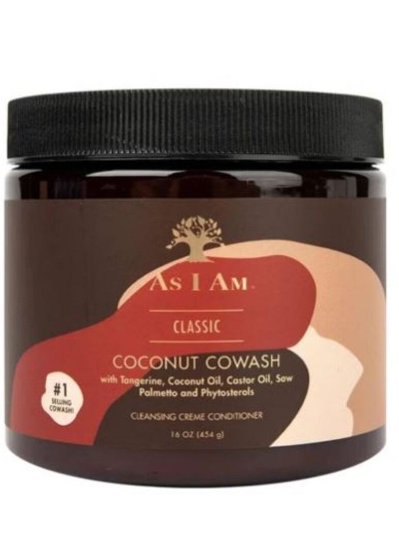 Classic Coconut Cowash With Saw Palmetto, Castor Oil Phytosterols  Cleansing Conditioner Preserves Moisture 454g