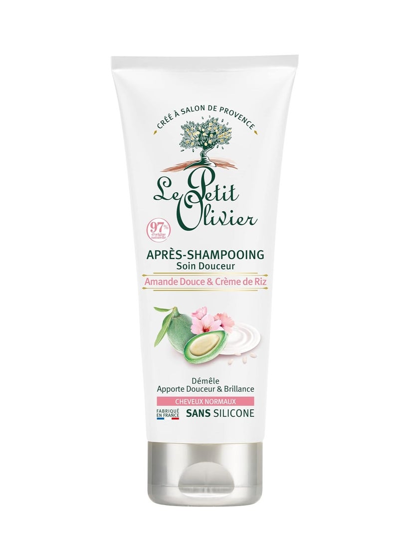 Le Petit Olivier Softening Conditioner - Sweet Almond and Rice for Women - 6.76 Conditioner