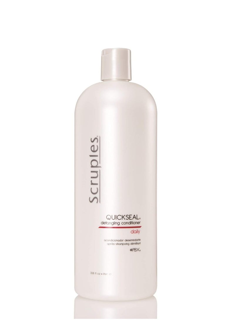 Scruples Quickseal Detangling Conditioner - Hair Smoothing & Frizz Control Treatment - Conditions & Detangles All Hair Types (33.8 oz)