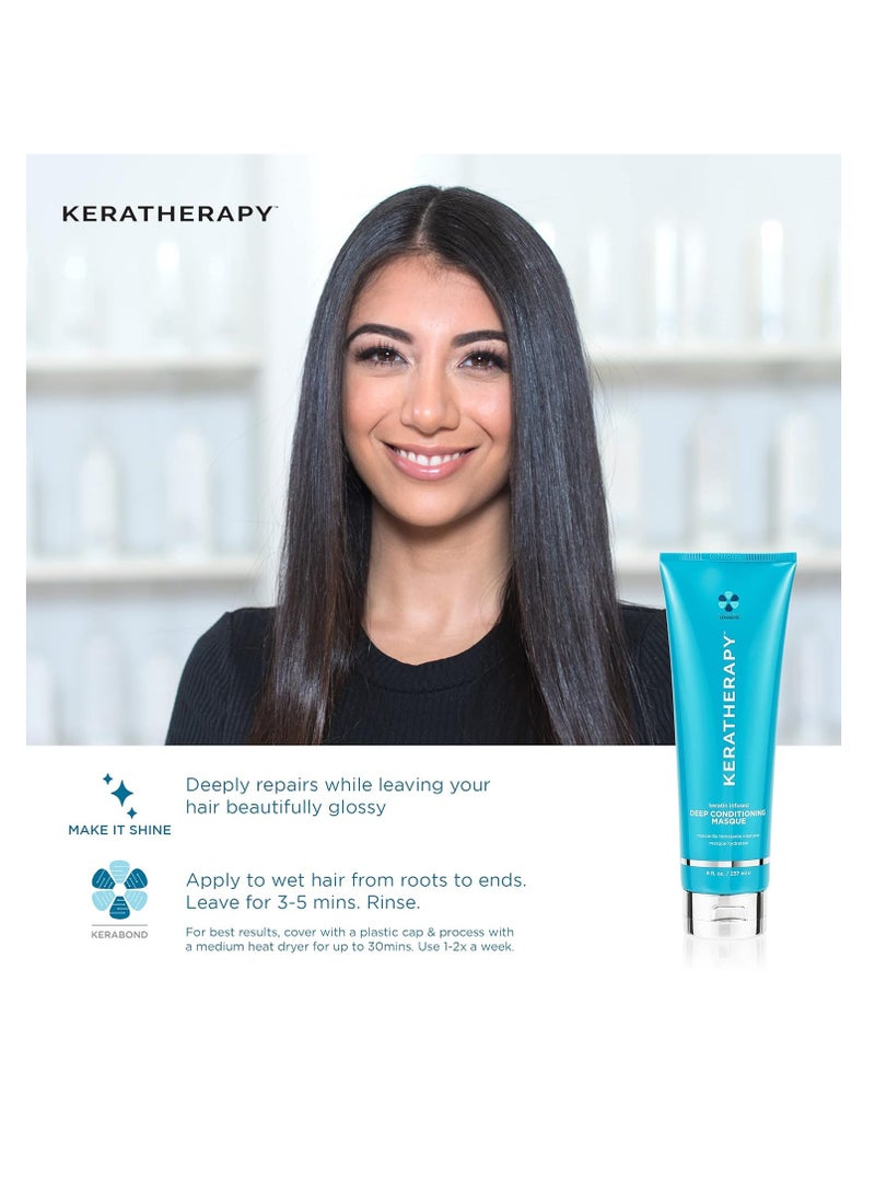 Keratherapy Keratin Infused Moisture Leave In Conditioner Spray, 8.5 fl. oz., 251 ml - Hydrating Leave in Conditioner Spray with Jojoba Oil, Panthenol, Arginine Amino Acid & Wheat Oil for Damaged Hair