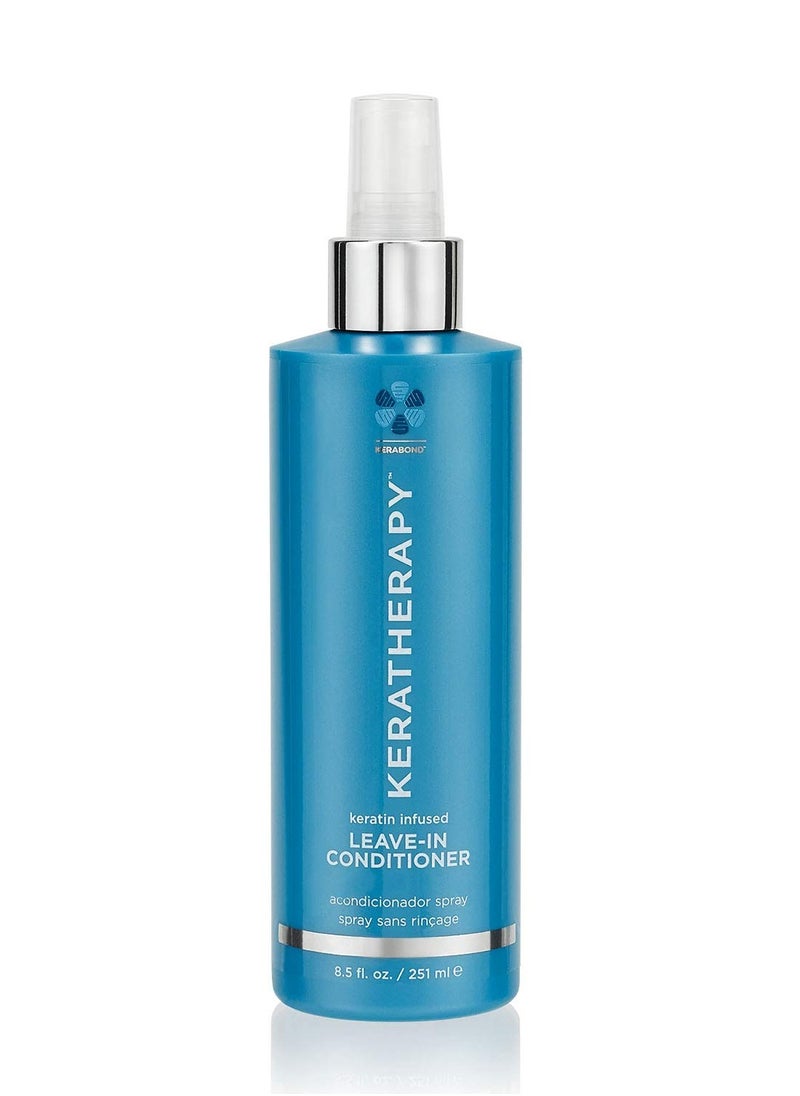 Keratherapy Keratin Infused Moisture Leave In Conditioner Spray, 8.5 fl. oz., 251 ml - Hydrating Leave in Conditioner Spray with Jojoba Oil, Panthenol, Arginine Amino Acid & Wheat Oil for Damaged Hair