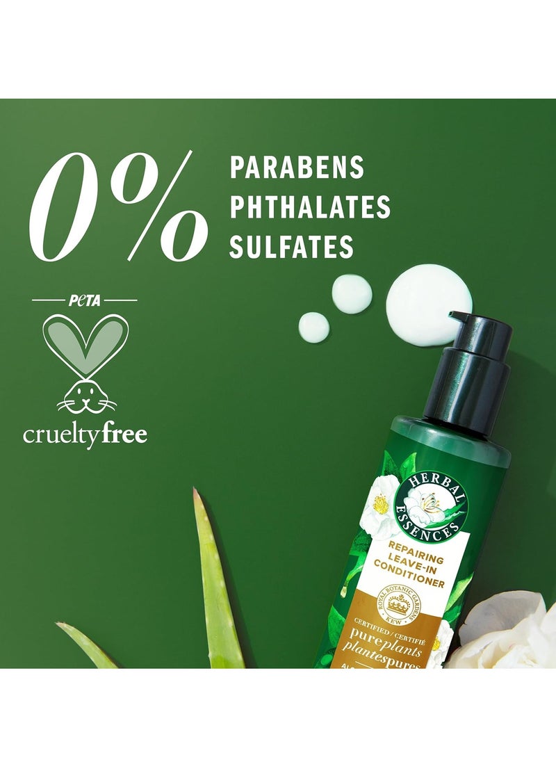 Herbal Essences Repairing Leave-in Conditioner, Certified Pure Plants, with Aloe and Camellia Flower Oil, 7.6 fl oz