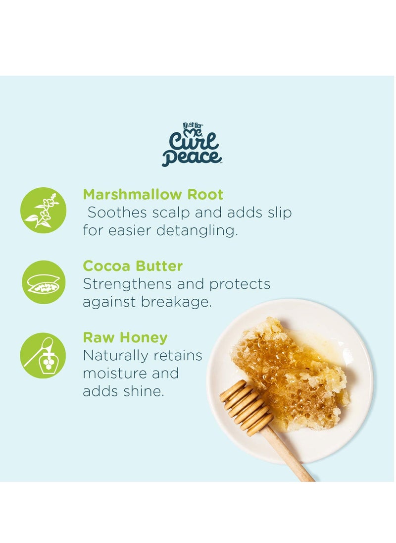 Just For Me Curl Peace Ultimate Detangling Conditioner (3 Pack) - Nourishes & Replenishes, Contains Marshmallow Root Extract, Cocoa Butter & Raw Honey, Sulfate Free, No Animal Testing, 12 oz