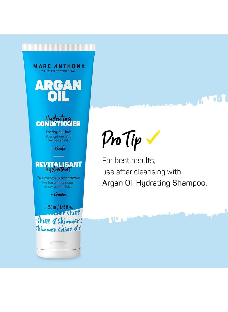 Marc Anthony Argan Oil Conditioner with Keratin - Moisturizing & Hydrating for Dry, Dull Hair - Repairs, Strengthens & Revives Shine with Nourishing Argan Oil of Morrocco - Sulfate Free & Paraben Free