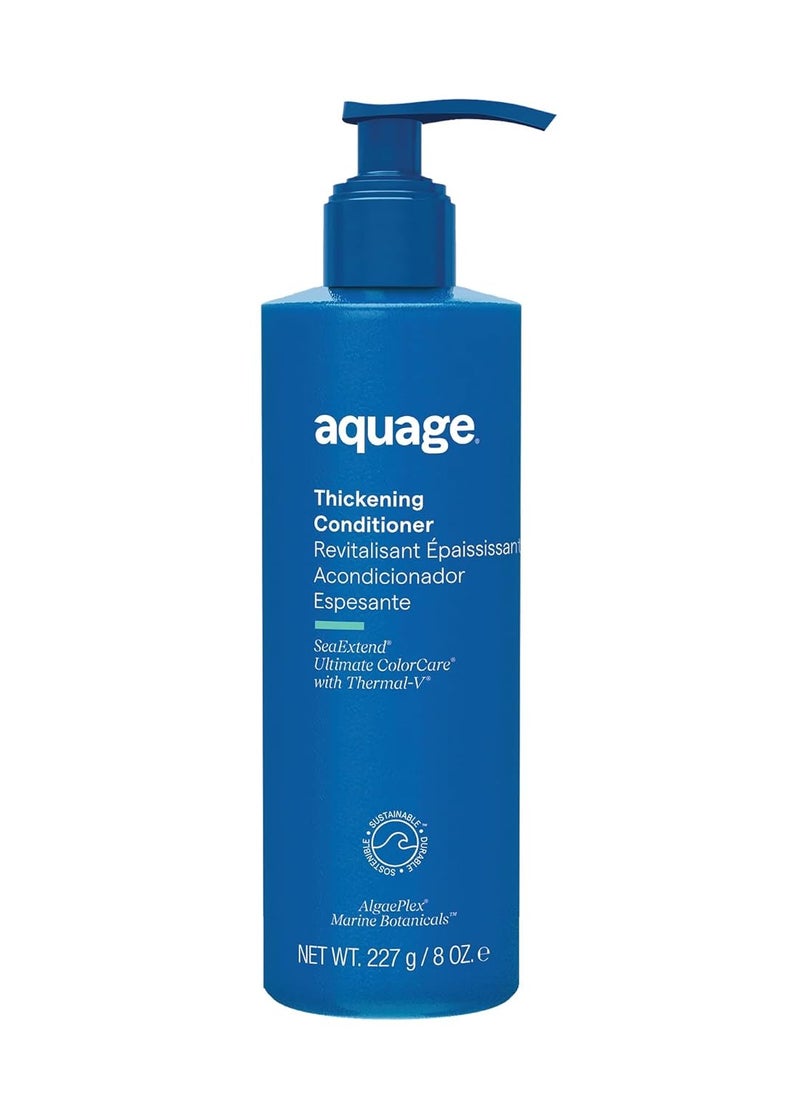 Aquage SeaExtend Thickening Conditioner, Thermal-V Technology Seals Heat Out, Adds Volume, Shine, Fullness Without Frizz, 8 oz.
