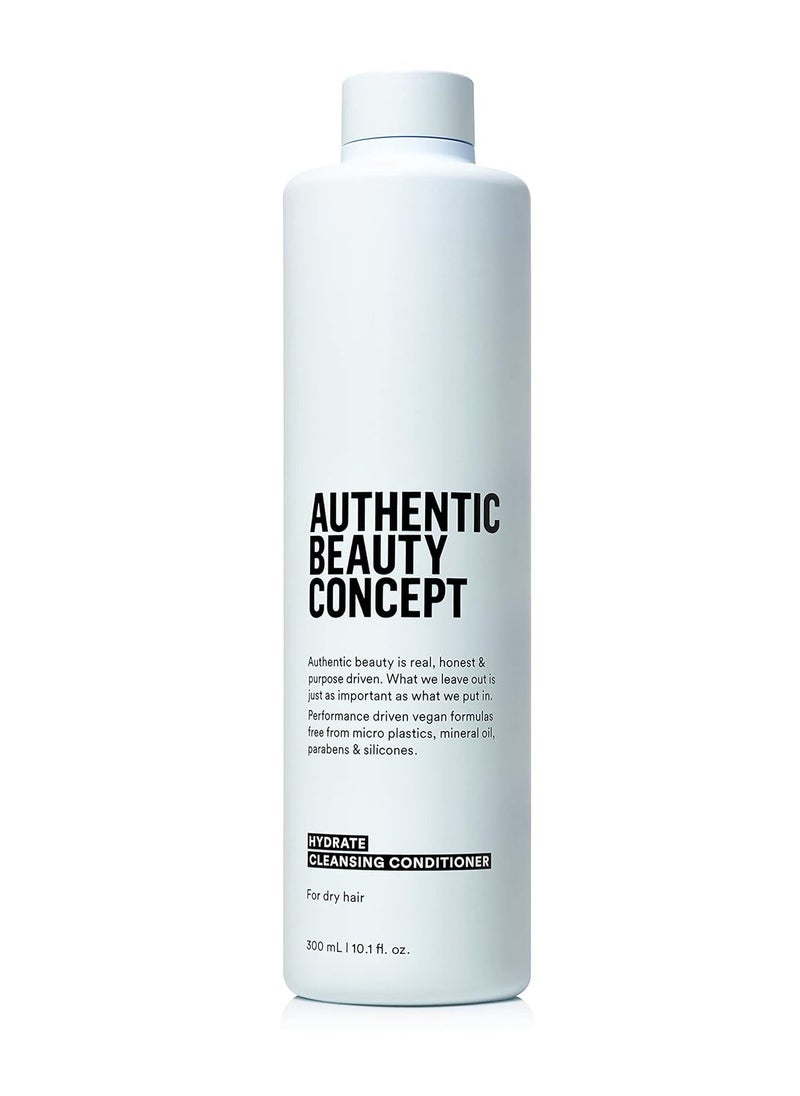 Authentic Beauty Concept Hydrate Cleansing Conditioner | Moisturizing Co-Wash | Increases Combability & Hydration | Normal To Dry or Curly Hair | Vegan & Cruelty-free | Silicone-free | 10.1 fl. oz.