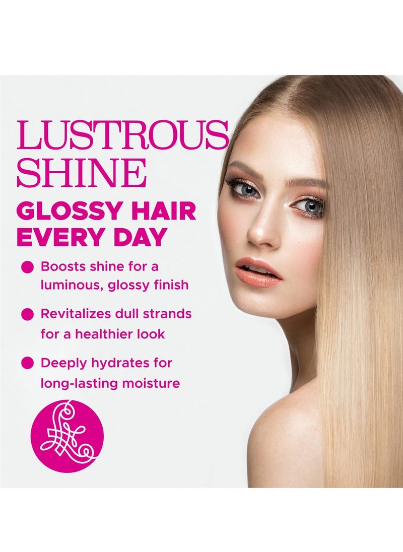 Luseta Glossy Pearl Conditioner for Smoothing and Nourishing Frizzy, Deep Moisturizing Conditioner with Pearl Extract, Awakening shine for Dull hair 16.9 fl.oz.