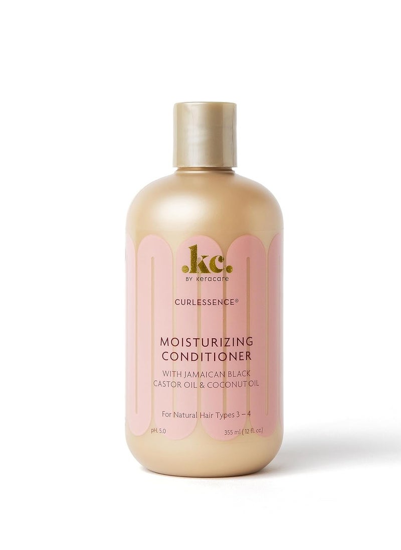 KeraCare CurlEssence Coconut Conditioner - 12 oz - With Jamaican Black Castor Oil & Coconut Oil - Increase Hair Moisture & Strength