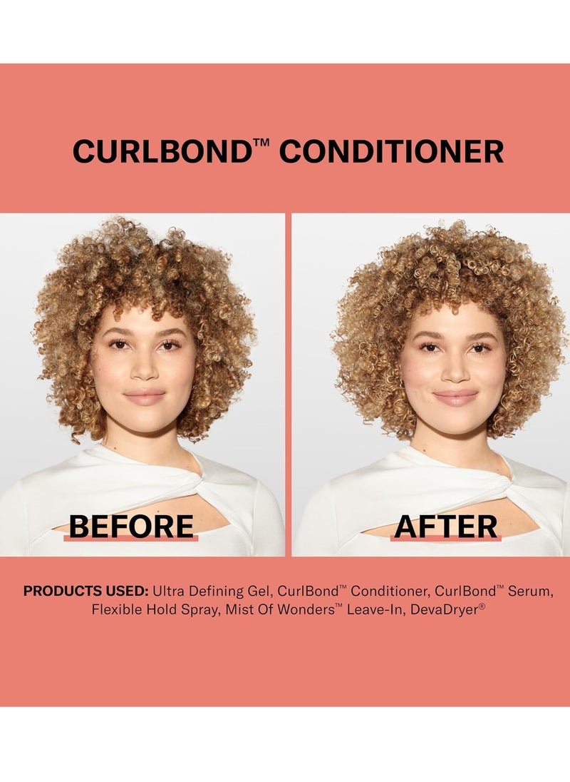 DevaCurl CurlBond Re-Coiling Cream Conditioner | Re-links Broken Bonds | Strengthens| Seals Split Ends | Preserves Color Up to 30 Washes