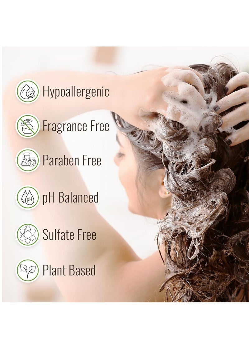 Wild Naturals Sulfate Free Conditioner : With Manuka Honey + Aloe Vera, For Hair Loss, Thinning Hair, and Itchy Dry Scalp. Anti Dandruff, Moisturizing, 98% Natural, 80% Organic Healing Plant-Based