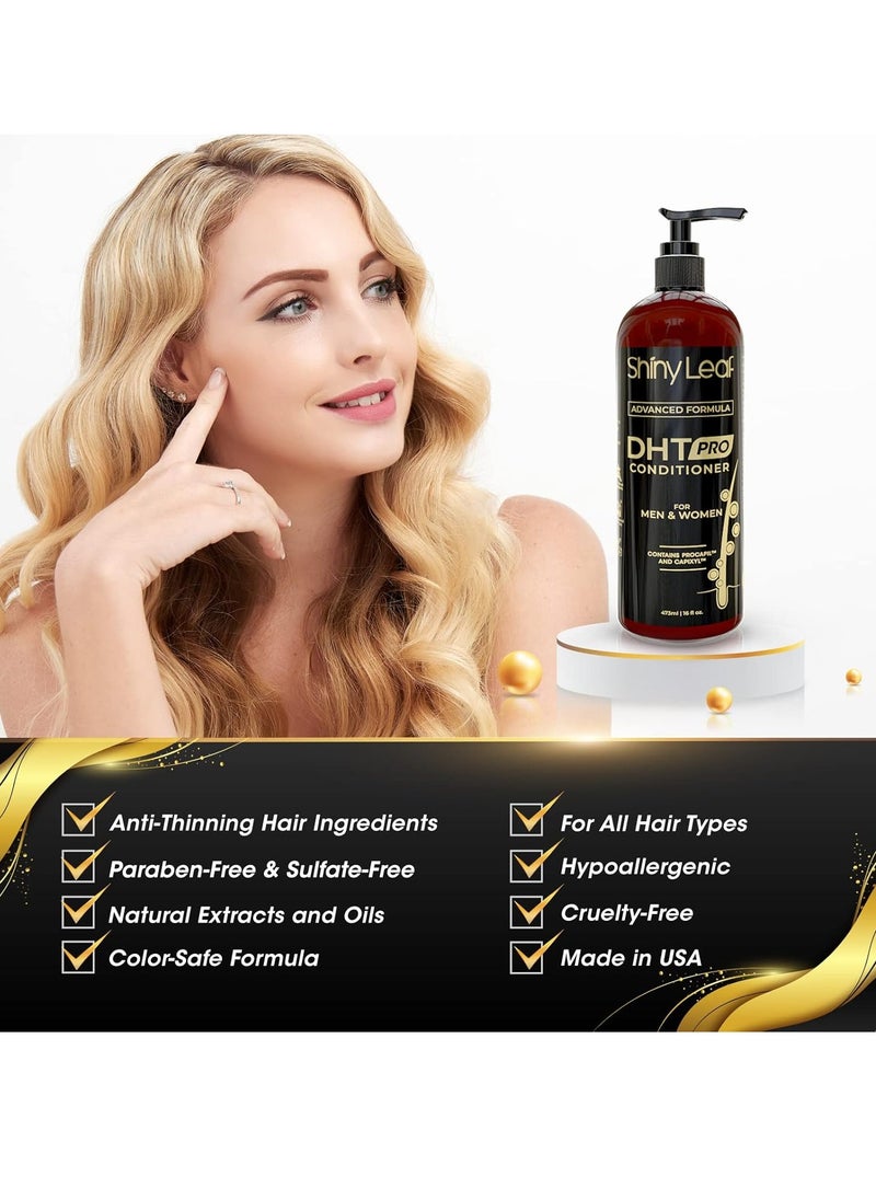 Shiny Leaf DHT Pro Conditioner - Advanced Formula with Procapil and Capixyl, DHT Blockers and Natural Extracts, Hair Loss Conditioner For Women And Men, 16 Fl. Oz