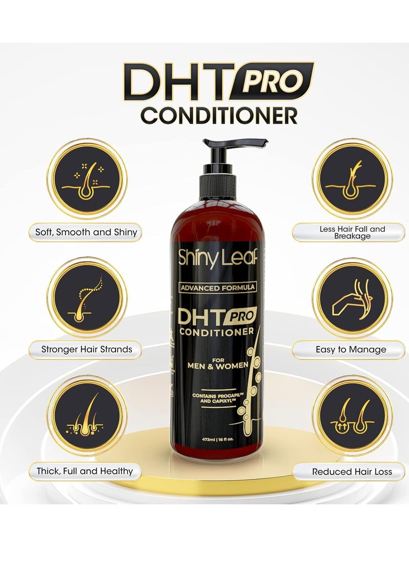 Shiny Leaf DHT Pro Conditioner - Advanced Formula with Procapil and Capixyl, DHT Blockers and Natural Extracts, Hair Loss Conditioner For Women And Men, 16 Fl. Oz