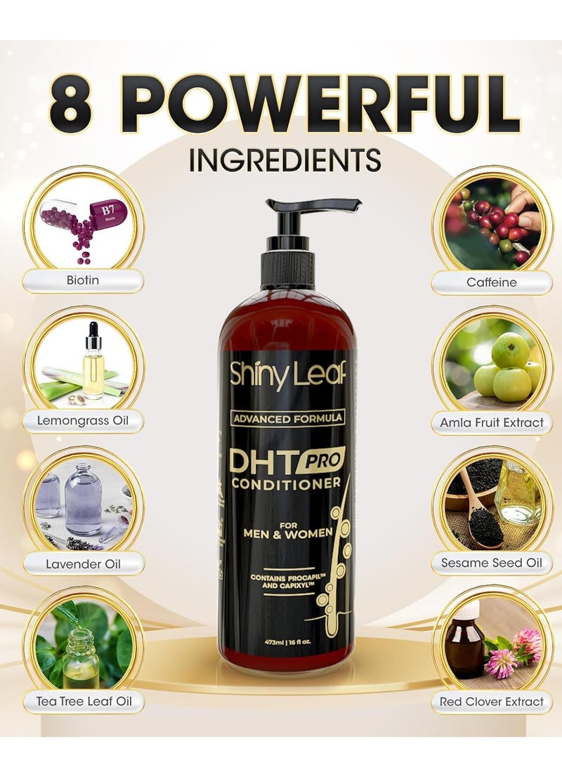 Shiny Leaf DHT Pro Conditioner - Advanced Formula with Procapil and Capixyl, DHT Blockers and Natural Extracts, Hair Loss Conditioner For Women And Men, 16 Fl. Oz