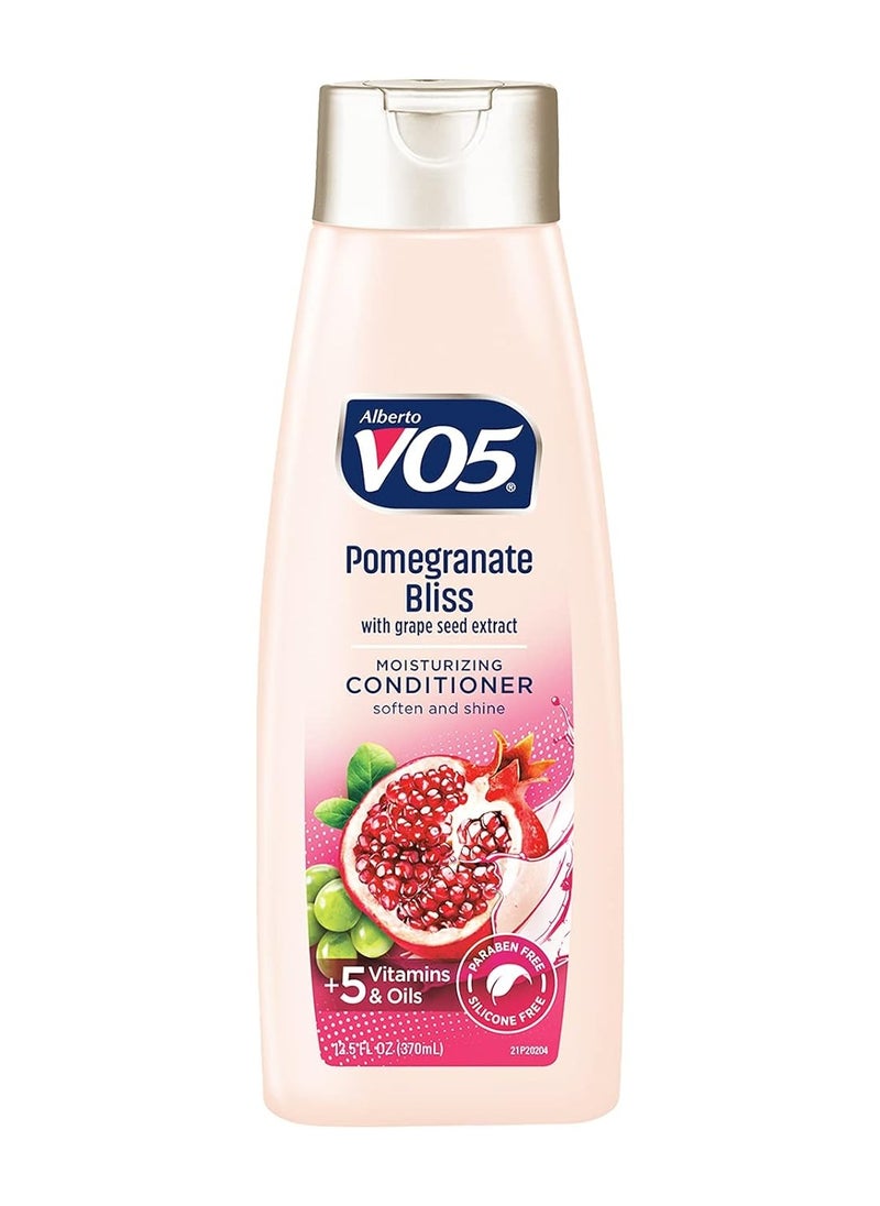 VO5 Moisturizing Conditioner - 12.5 Fl Oz - Pomegranate Bliss - Grape Seed Extract Leaves Hair Looking Vibrant and Beautiful