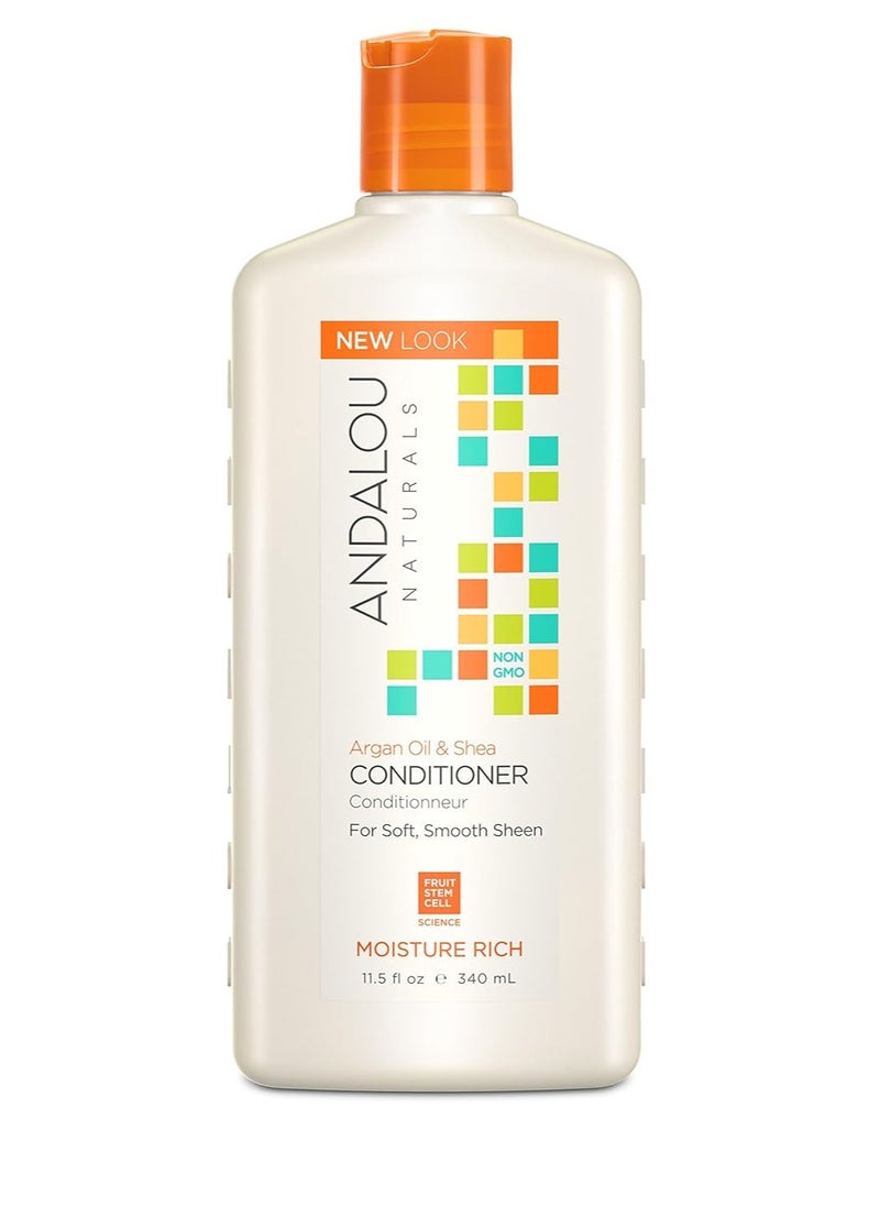 Andalou Naturals Argan Oil & Shea Moisture Rich Conditioner, 11.5 Ounce