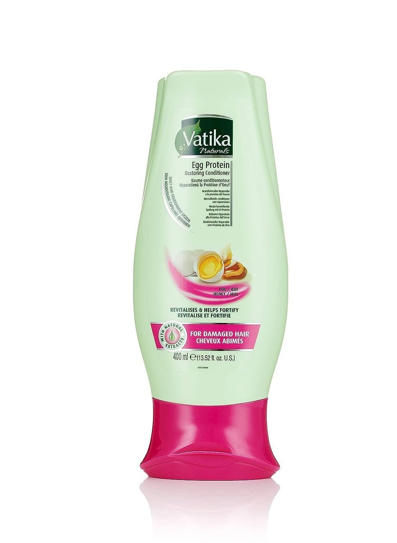 Dabur Natural Moisturizing Conditioner, 400ml (egg, Honey), for All Hair Types