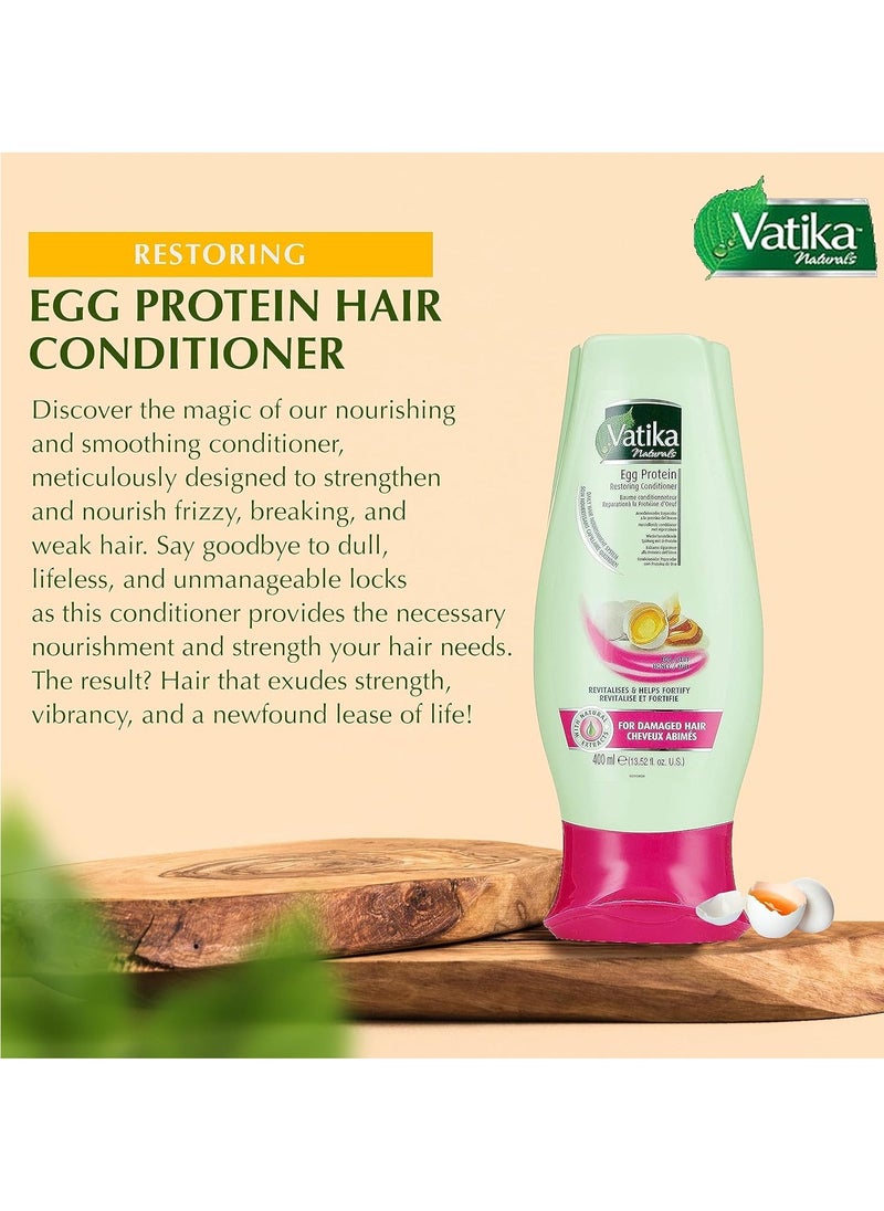 Dabur Natural Moisturizing Conditioner, 400ml (egg, Honey), for All Hair Types