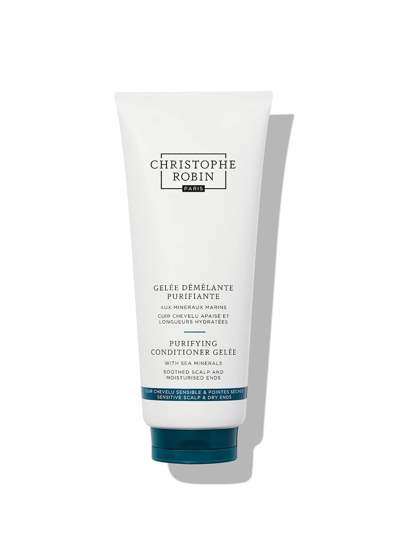 Christophe Robin Purifying Lightweight Conditioner Gelèe With Sea Minerals for Soft Lengths and Oily Scalp 6.7 fl. Oz
