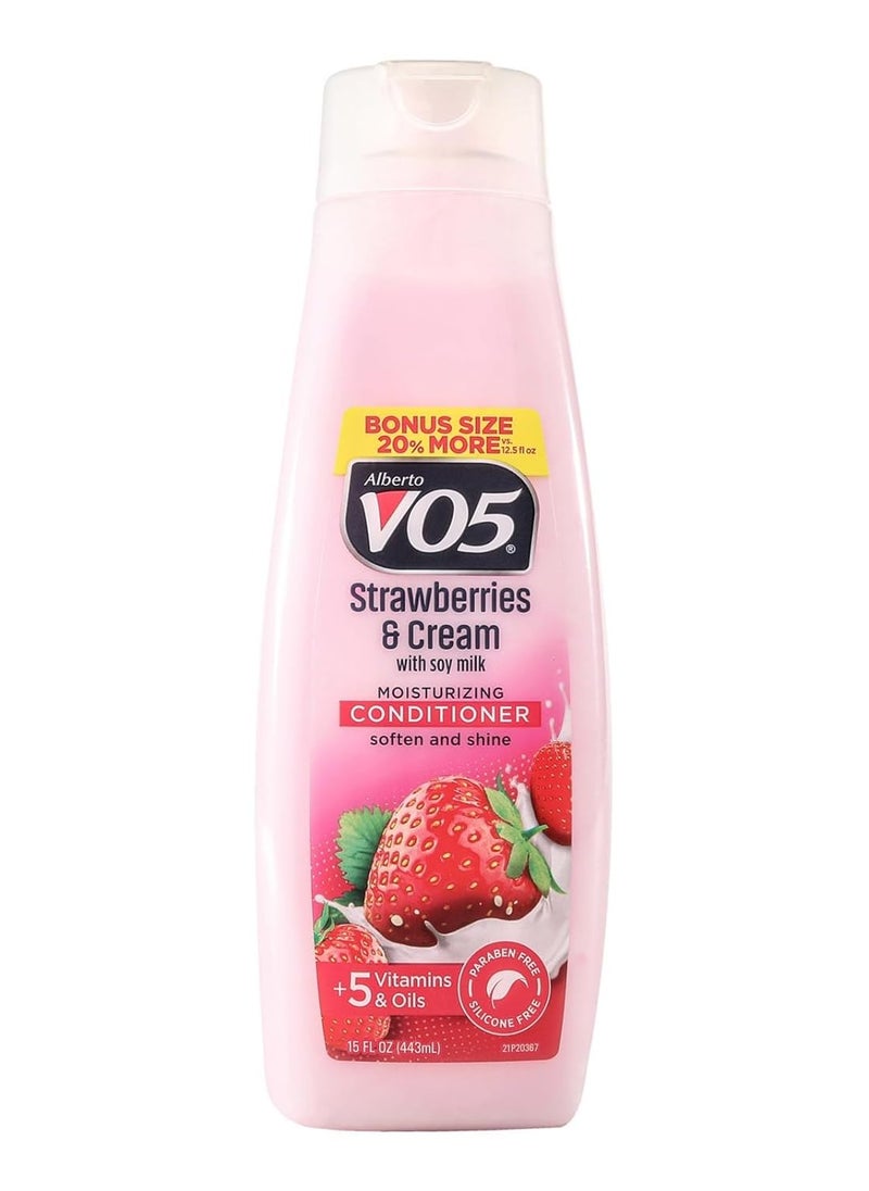 Alberto Vo5 Moisture Milk Conditioner, Strawberries and Cream, 15 Ounce