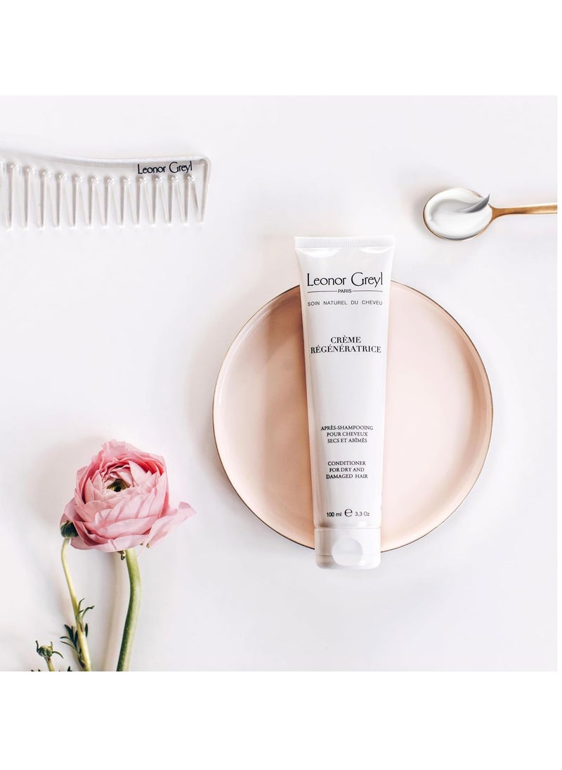 Leonor Greyl Paris Natural Conditioner for Dry and Damaged Hair, Creme Regeneratrice Detangle, Hydrate, Strengthen & Protection, 3.3 FL Oz