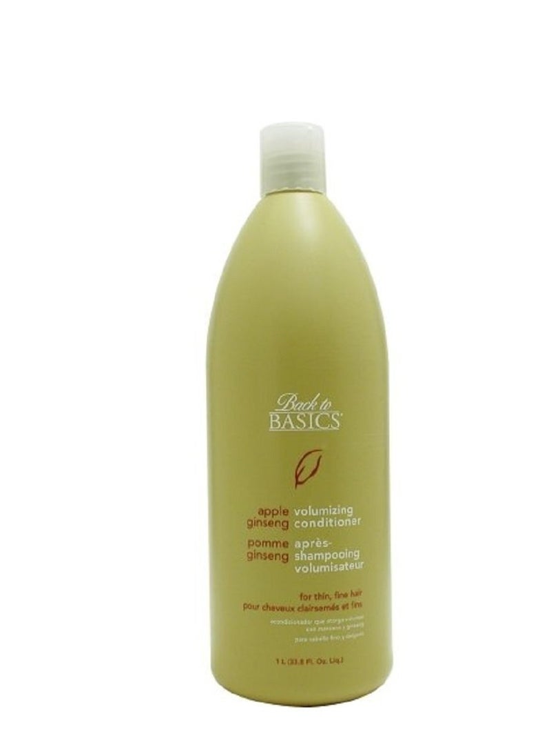 Back To Basics Apple Ginseng Conditioner For Fine Hair, 33.8-Ounce