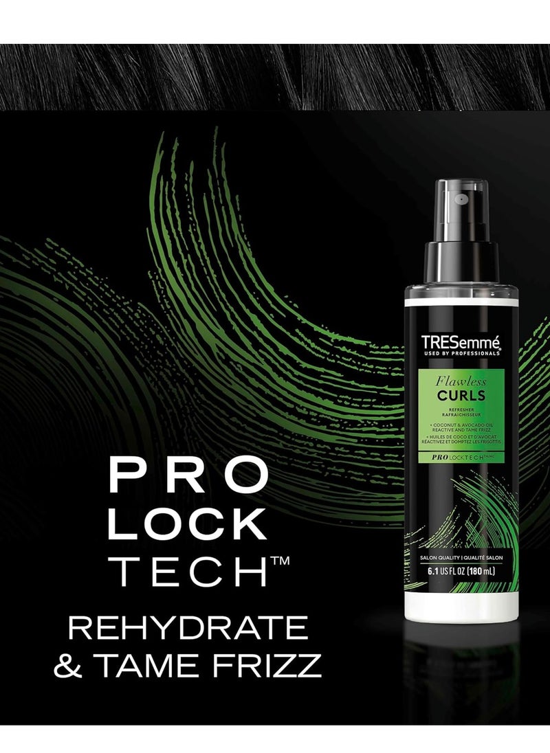 TRESemmé Conditioner, Leave-In Spray - Flawless Curls Refresher Spray with Coconut & Avocado Oil for Hair, Anti-Frizz Hair Products, Curly Hair Conditioner, Scented, 6.1 Oz (Pack of 2)