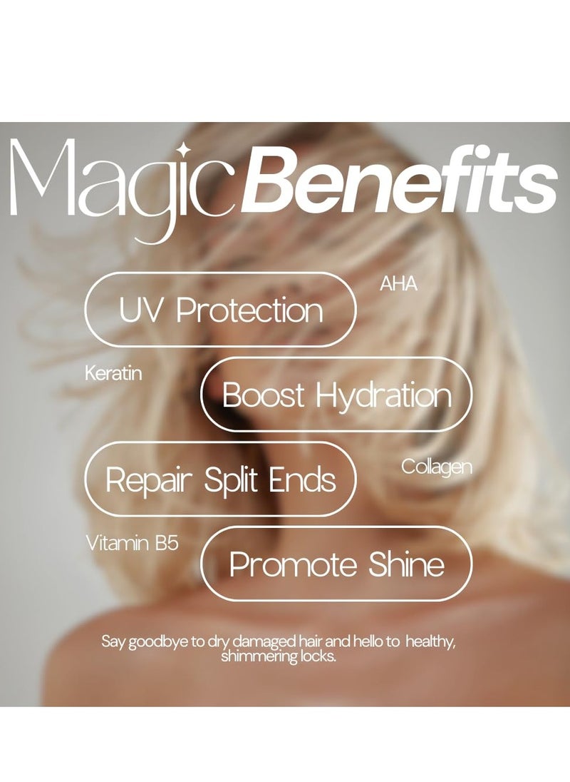 SIMPLY SMOOTH Magic Potion Original Leave In Conditioner Detangler & Heat Protection Styling Spray Repair & Reduce Breakage Color Safe & Sodium Chloride Free 8.5oz