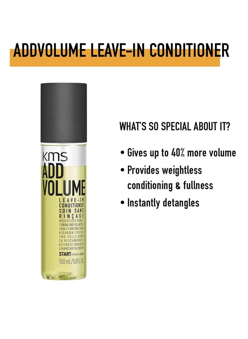 KMS ADDVOLUME Volumizing Leave-In Conditioner, 5.0 oz