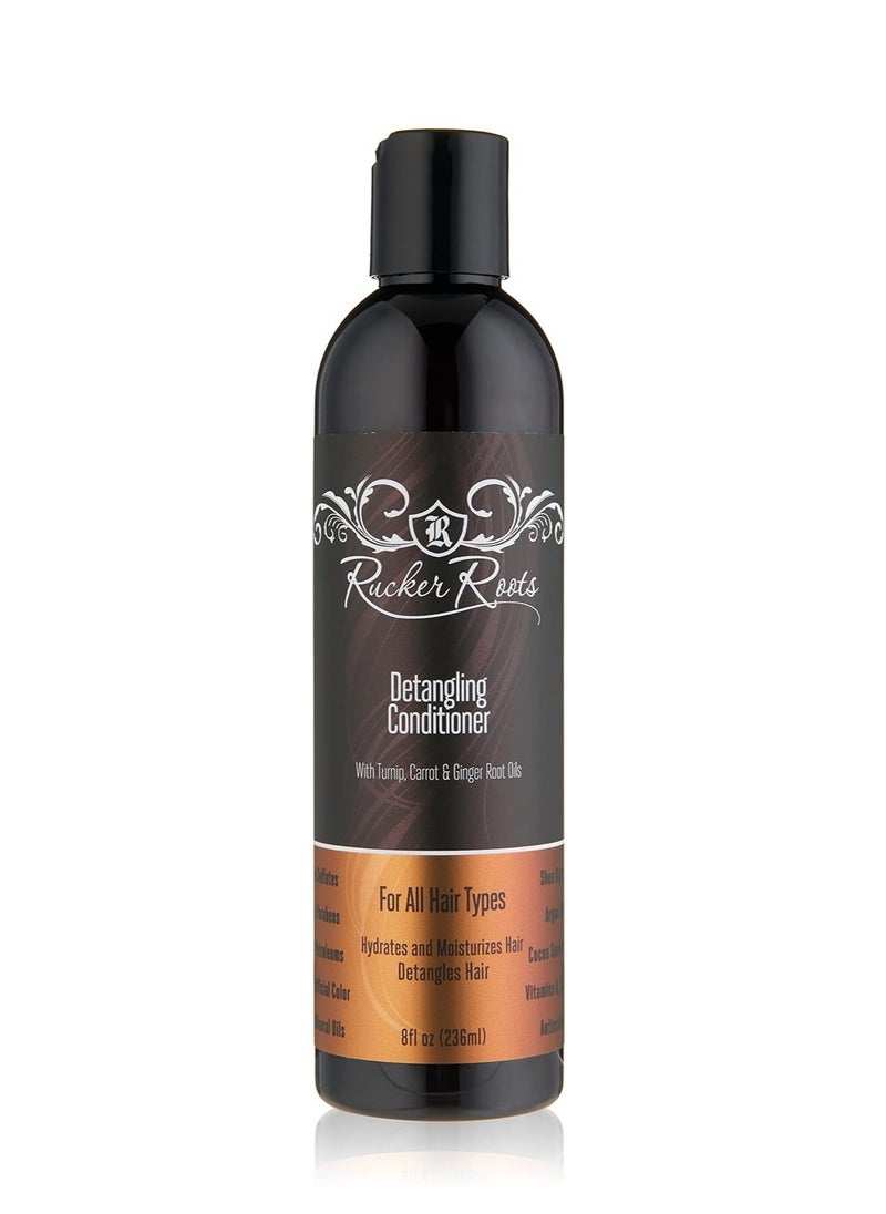 Rucker Roots Detangling Conditioner |Turnip, Carrot, Ginger Root Oils| For All Hair Types| Hydrates & Moisturizes Hair| Detangles Hair