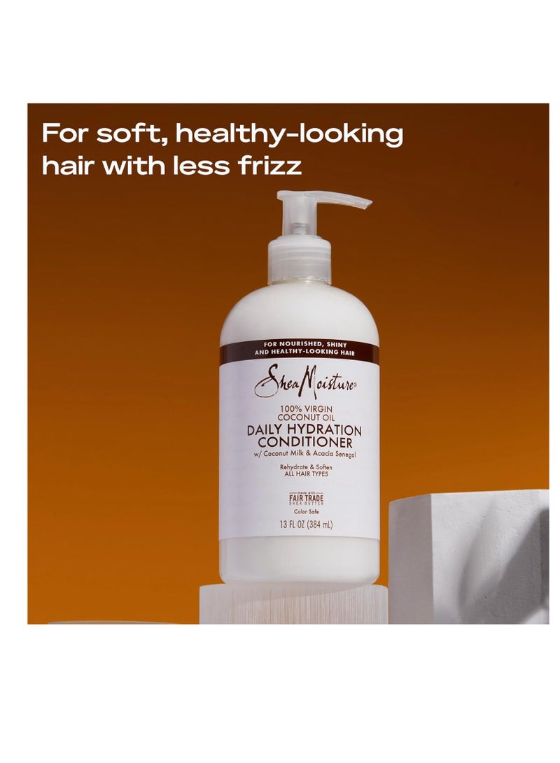 SheaMoisture 100% Virgin Coconut Oil Daily Hydration Conditioner 13 fl oz