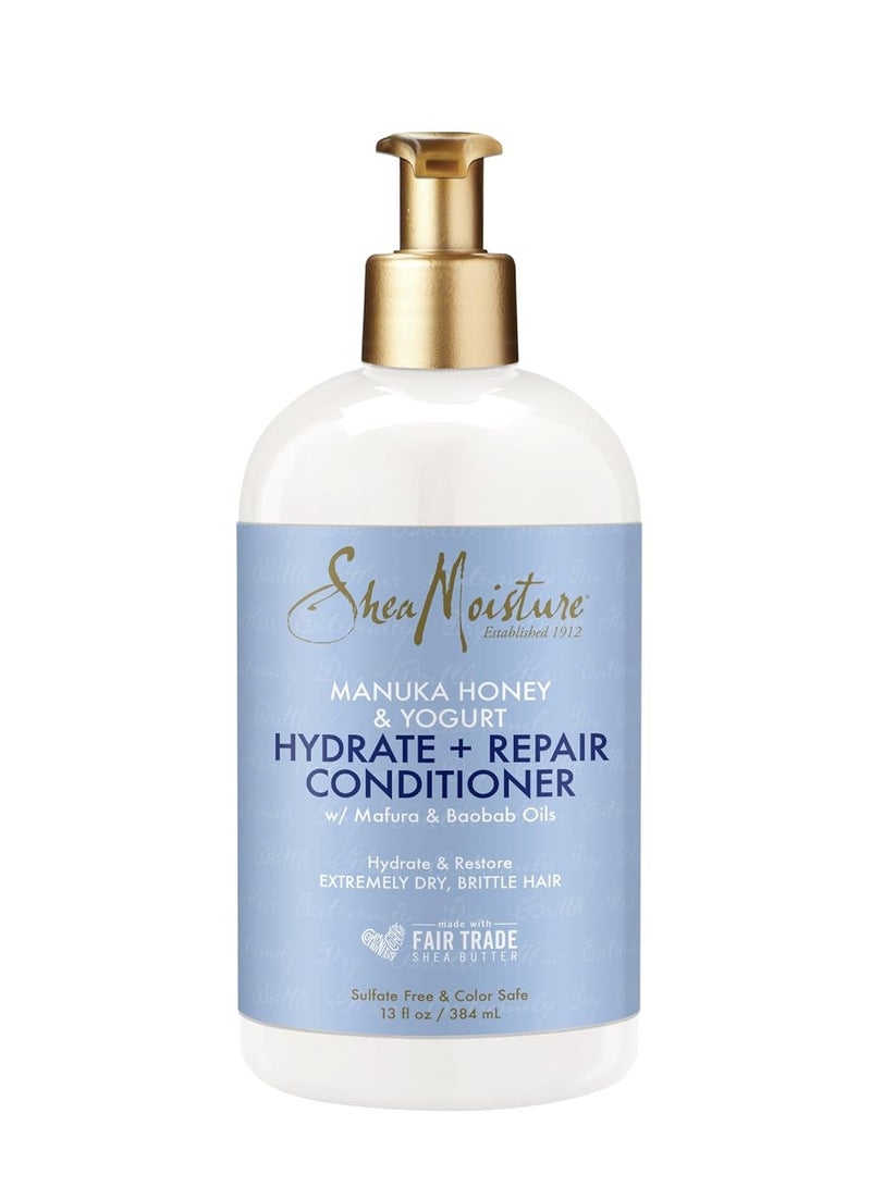 SheaMoisture Hydrate & Repair Conditioner for Damaged Hair Manuka Honey & Yogurt Shea Butter 13 oz 384 ml