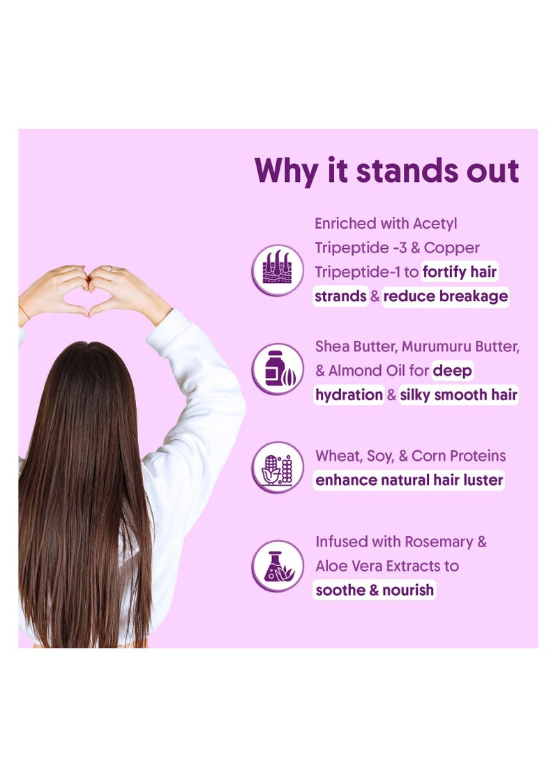 Multi Peptide Hairfall Conditioner - Acetyl Tripeptide 3, Palmitoyl, Oligopeptide & Rosemary - 6.7 FL Oz / 200 ml