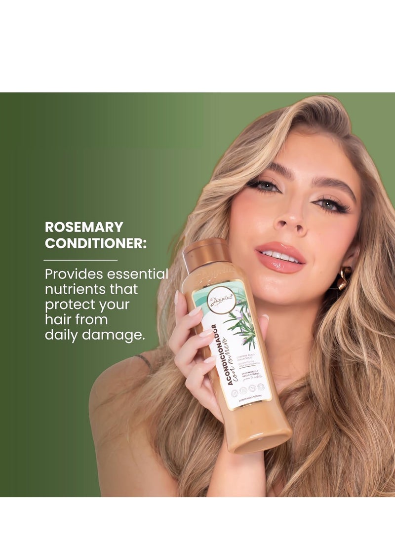 ANYELUZ-Rosemary Conditioner | infused with Onion Extract, Hyaluronic Acid, and Rosemary |Accelerates Hair Growth, Enhances Shine, and Provides Silkiness |Easy to Comb | For All Hair Types
