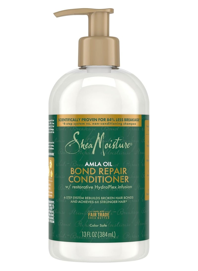 Shea Moisture Bond Repair Conditioner Amla Oil to Strengthen Hair with Anti-Breakage with Restorative HydroPlex Infusion 13 fl oz