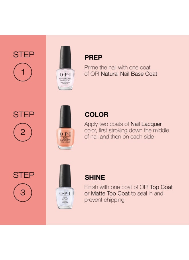 Classic Nail Lacquer - Natural Base Coat, Clear, 15Ml