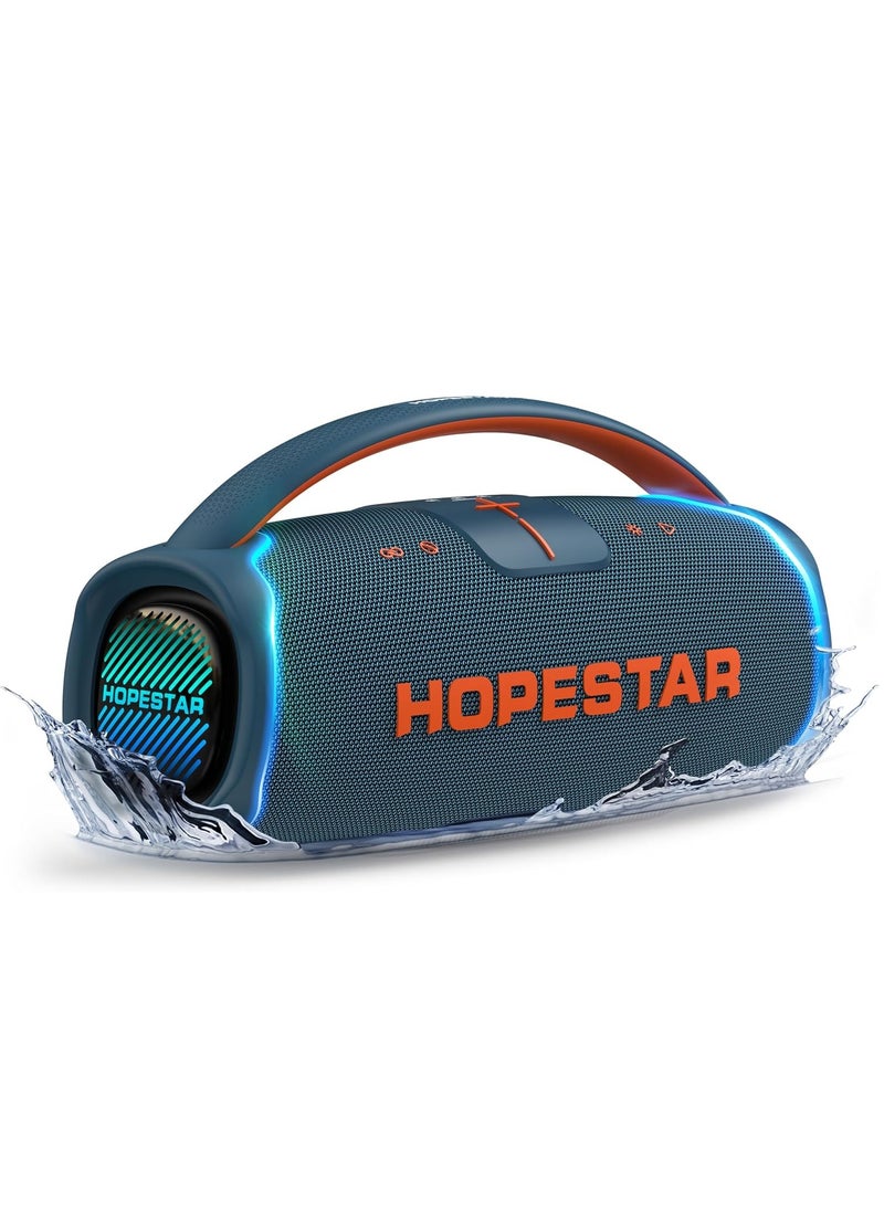 300W Portable Bluetooth Speaker with Big Bass, Karaoke Mic, IPX6 Waterproof, 27000mAh Battery, TWS Stereo Pairing, LED Lights & Handle – Ultimate Outdoor Party Speaker for Karaoke, Camping, and Events