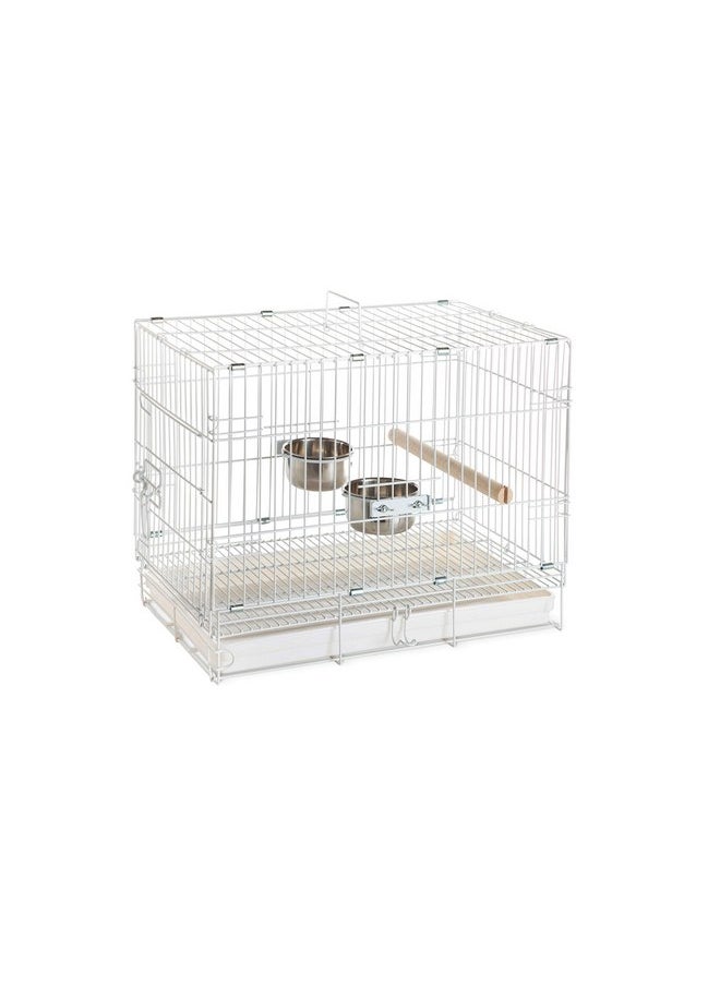 Prevue Pet Products Travel Bird Cage 1305 White, 20-Inch by 12-1/2-Inch by 15-1/2-Inch