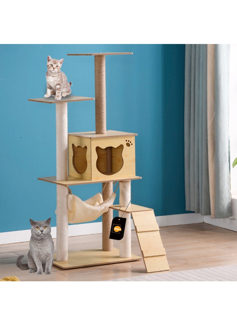 Cat Tree Cat Tower Cat Climbing Tree with Cat House