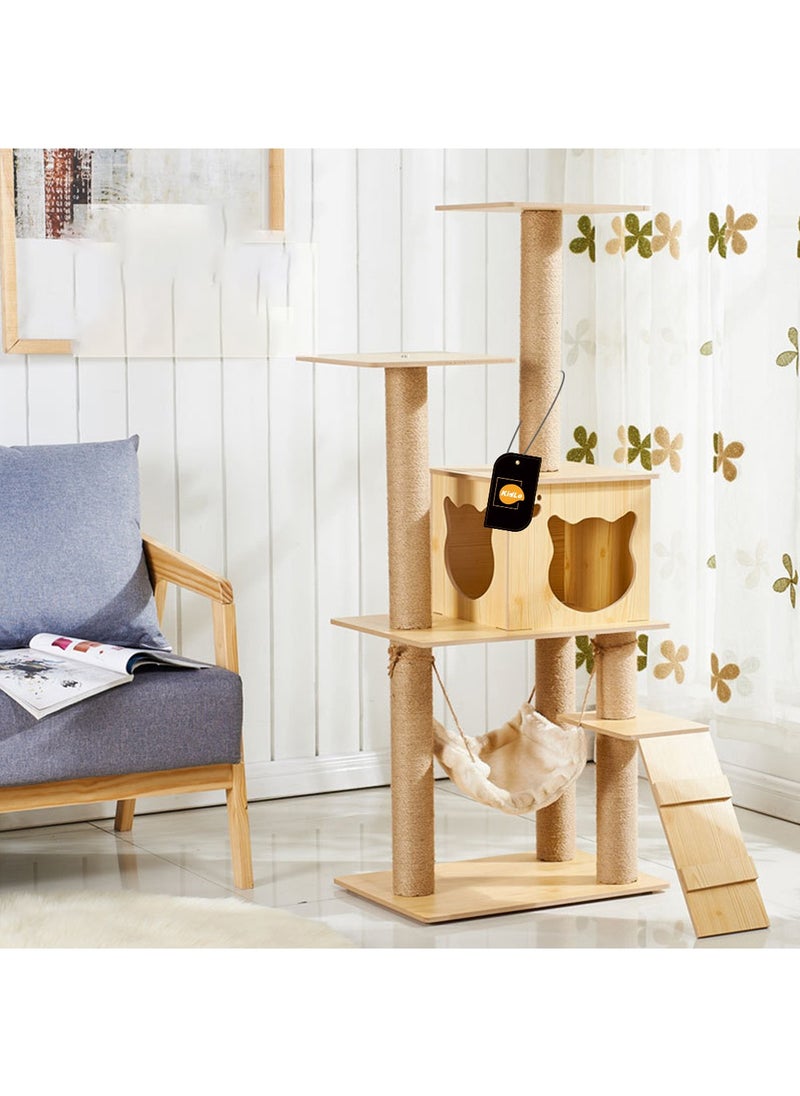 Cat Tree Cat Tower Cat Climbing Tree with Cat House