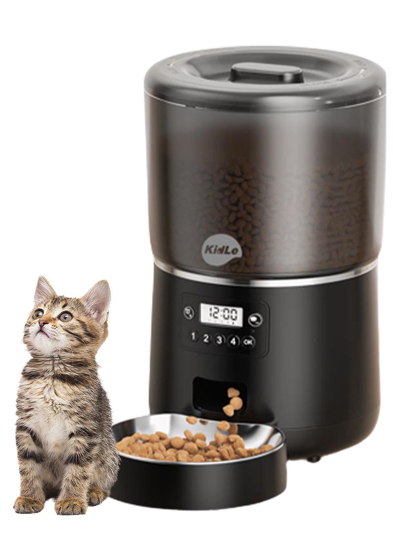 4L Automatic Cat Feeder Cat Food Dispenser Pet Feeding Machine for Medium And Small Pets