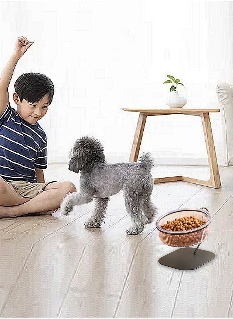 Cat Bowl Raised Puppy Kitten Food Dispenser Dog Bowl Pet Food Feeding Bowl with Stand