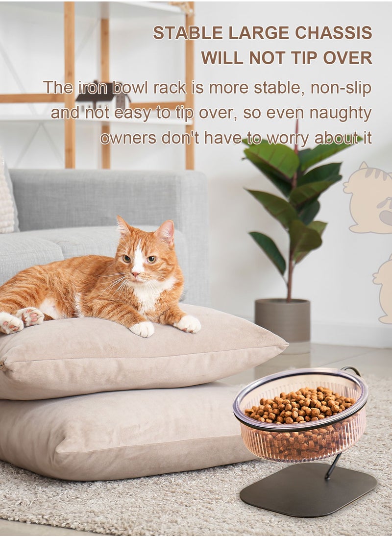 Cat Bowl Raised Puppy Kitten Food Dispenser Dog Bowl Pet Food Feeding Bowl with Stand