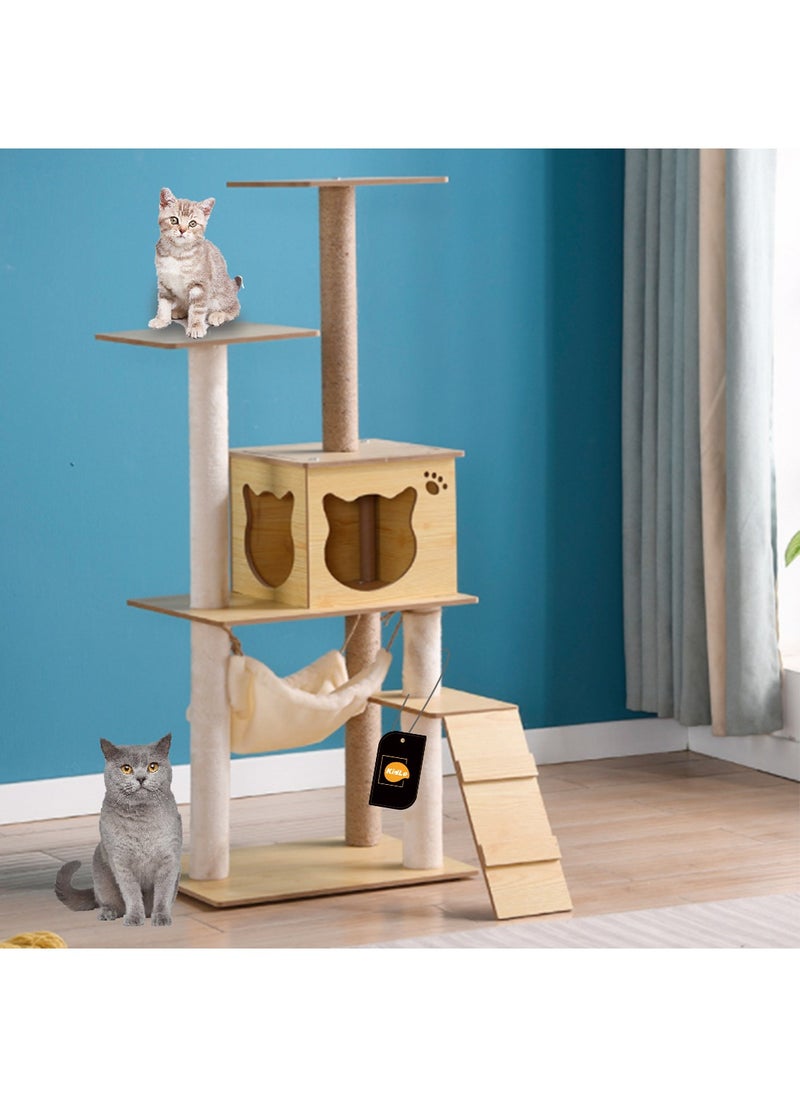 Cat Tree Cat Tower Cat Climbing Tree with Cat House
